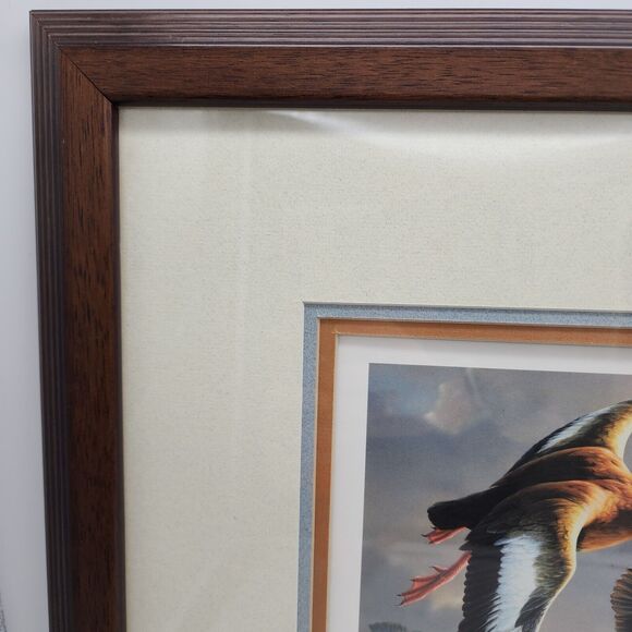 James Hautman 1990 Federal Duck Stamp Print With Stamp Whistling Tree Ducks 1989 - Picture 4 of 13
